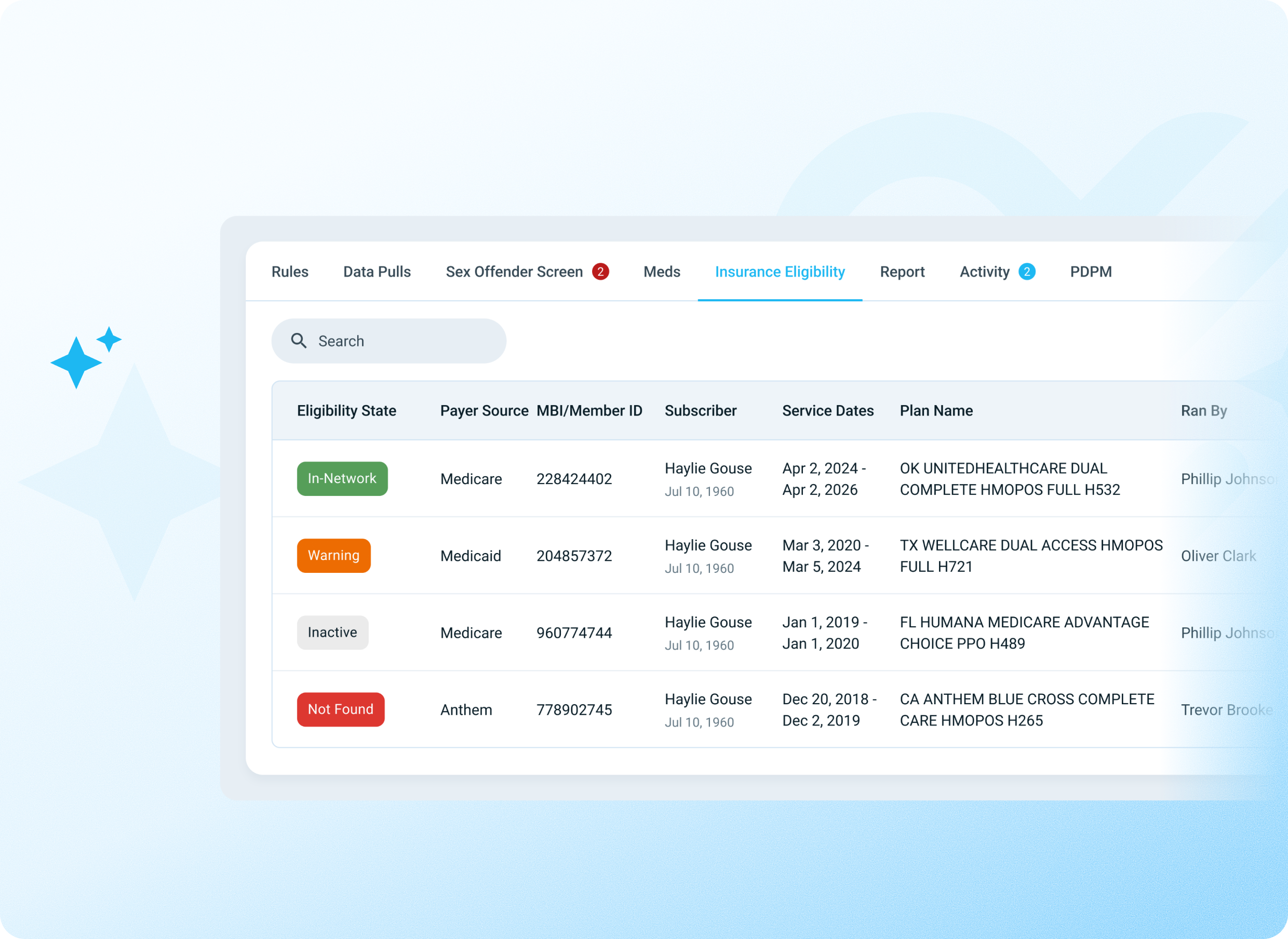 Automate insurance verification
